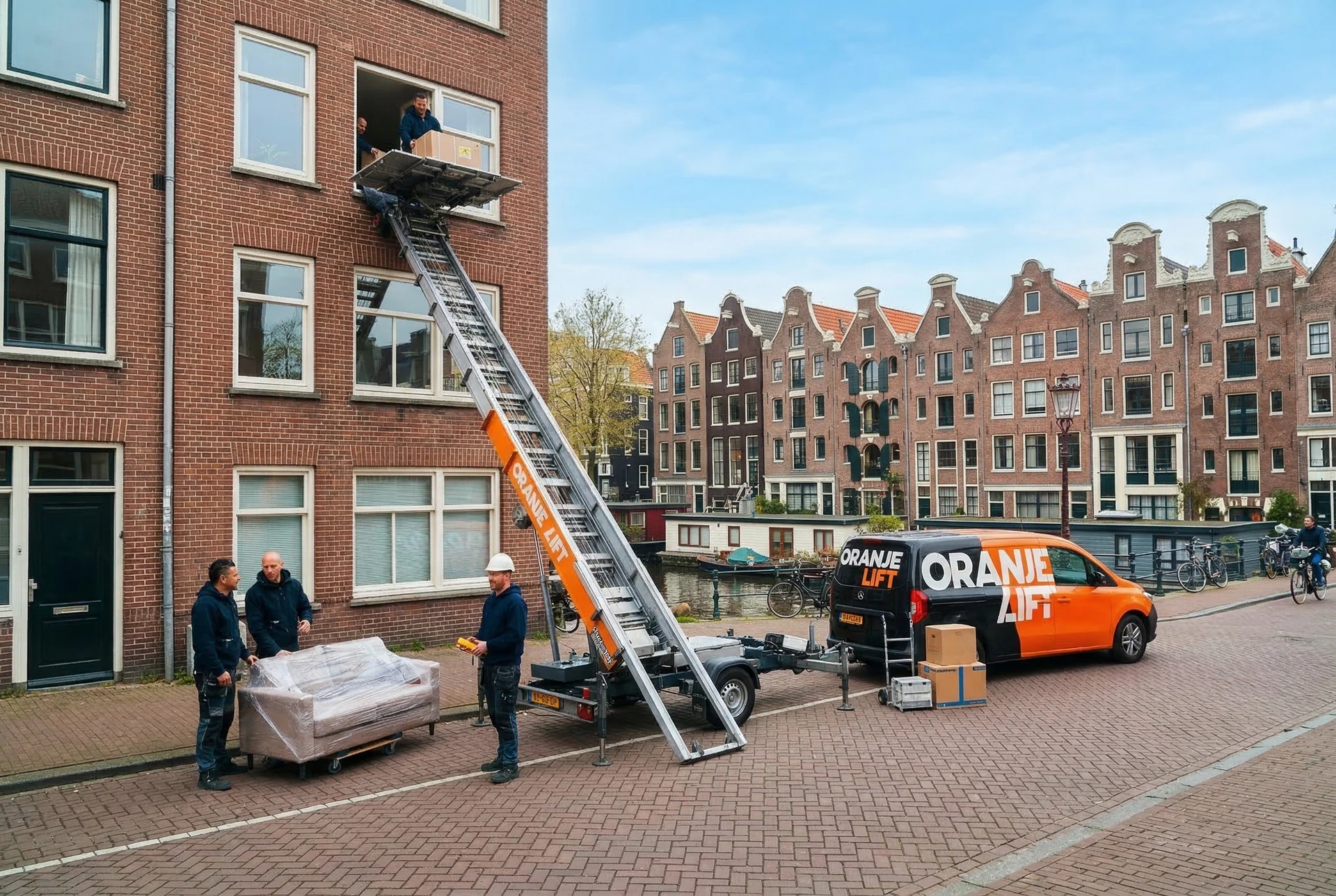 Verhuislift bij woning Waalwijk